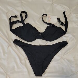 Dippin' Daisy's Black Underwire Bikini Set